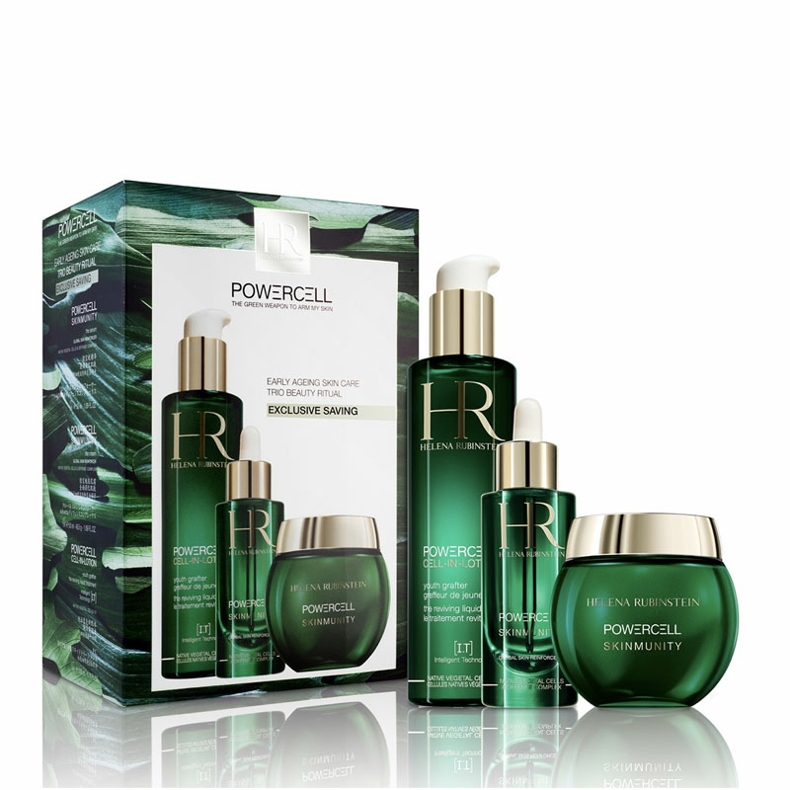 hr赫莲娜套装绿宝瓶悦活新肌三件套300ml 绿宝瓶新肌水200ml 精华露